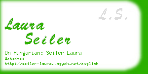 laura seiler business card